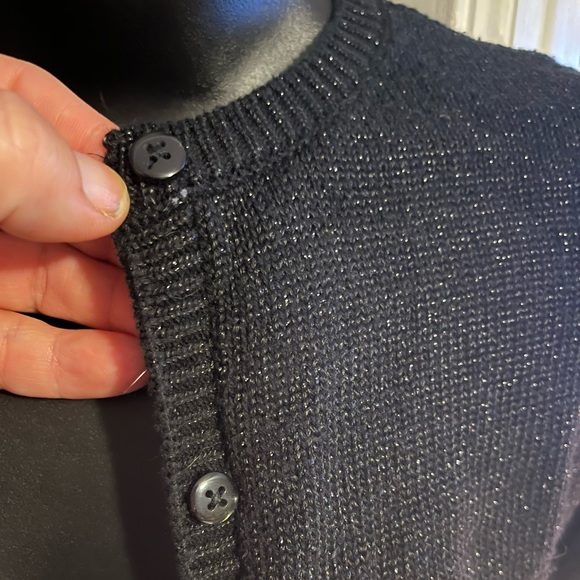 Girls 7/8 subtle sparkle Childrens Place Girls Sweater Cardigan long sleeve EUC - Picture 4 of 7